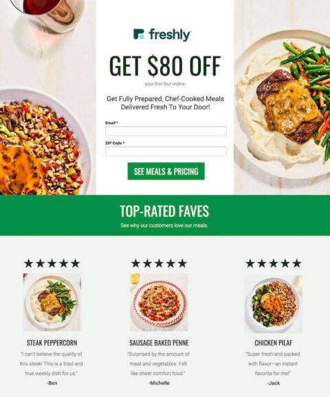 perfect demo landing page for google ads